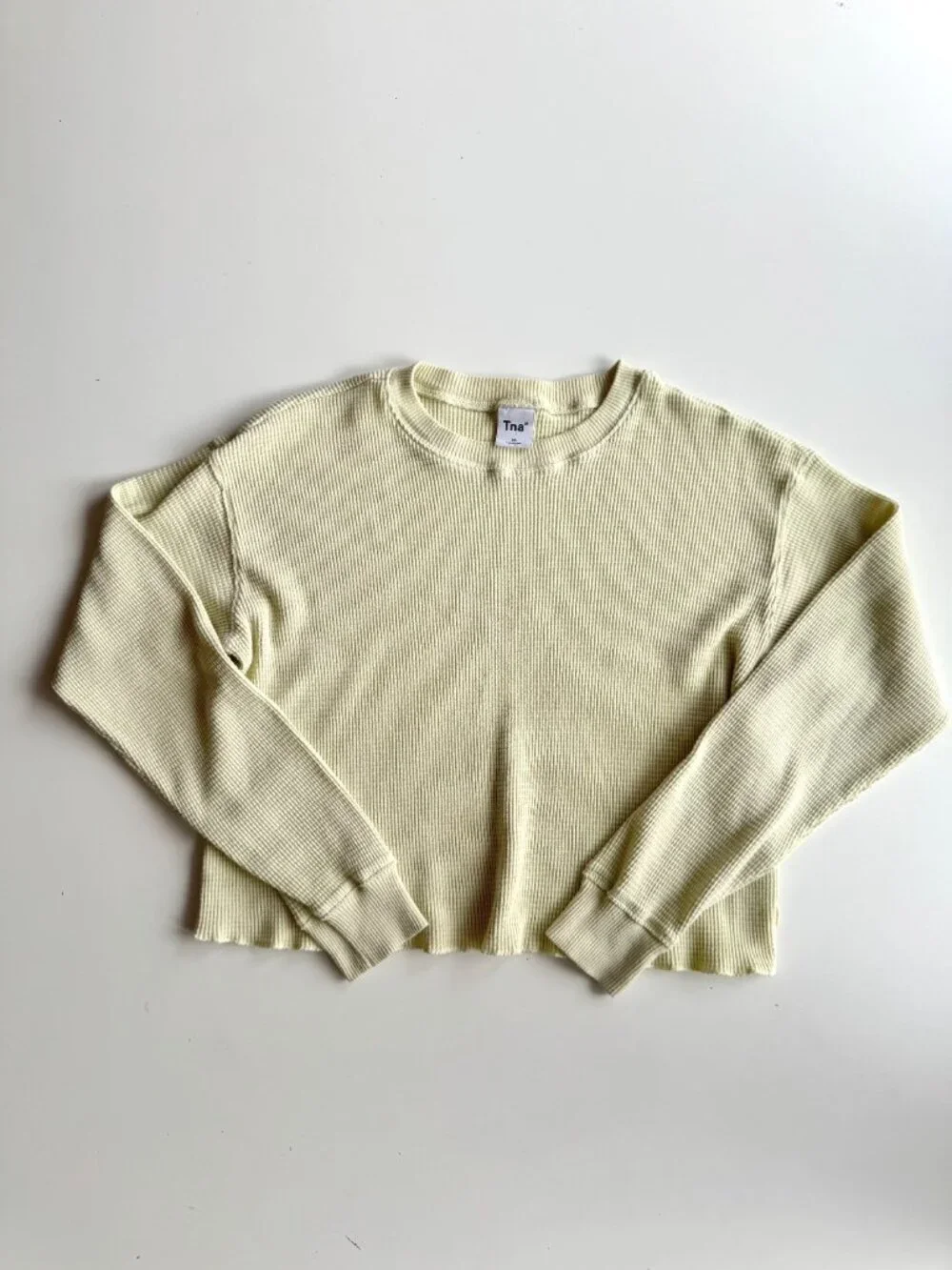 Lot of 2 Aritzia TNA Items - Mays & Tour Cotton Long Sleeve T-Shirts, Size XS - Picture 2 of 13